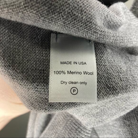 ALTON LANE 100% Merino Wool Gray Crew Neck Sweater Large - Picture 4 of 4